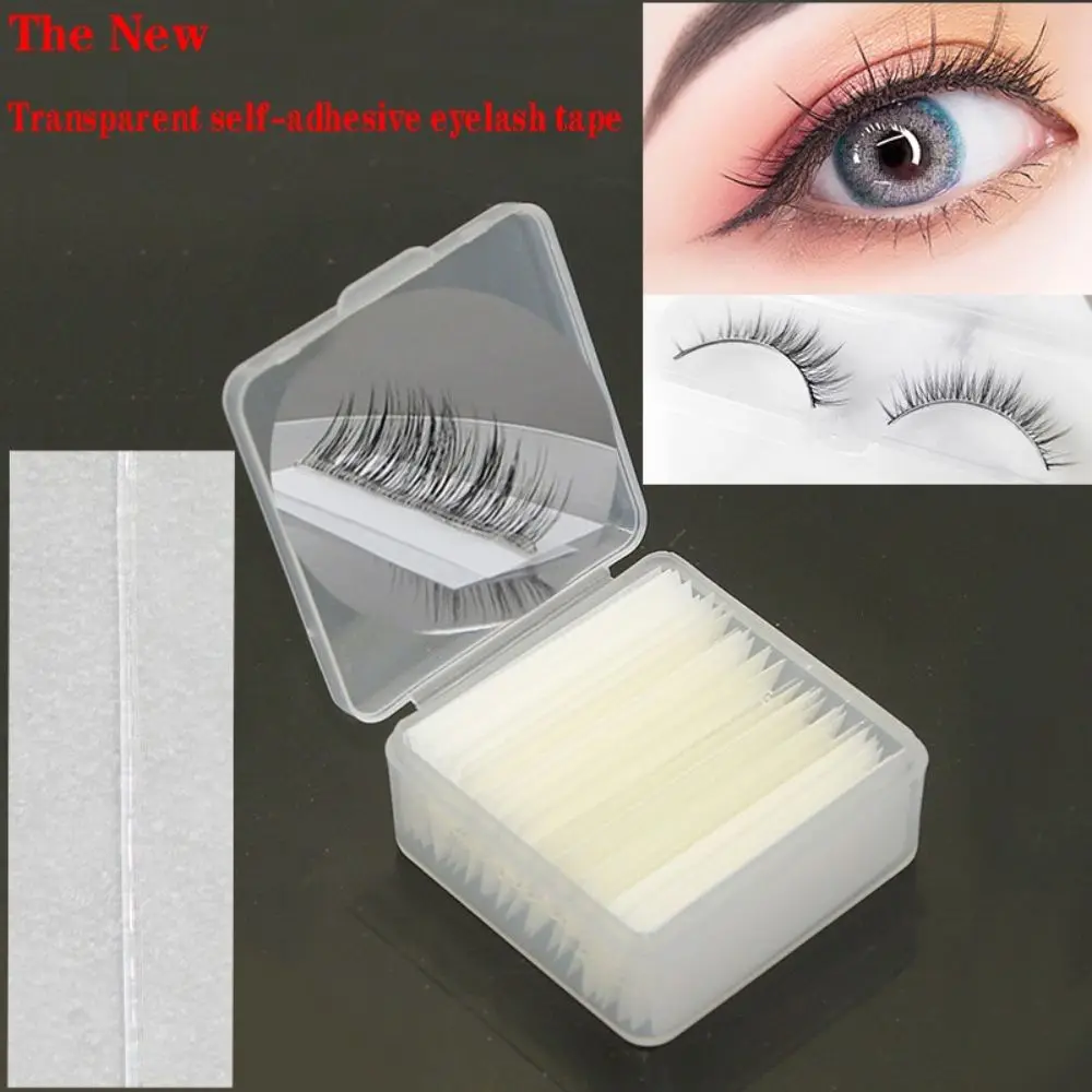 Meisjes Meer Onzichtbare Krul Natuurlijke Hypoallergene Plakband Valse Wimpers Strips Wimpers Extension Tool Herbruikbare Lash Strip