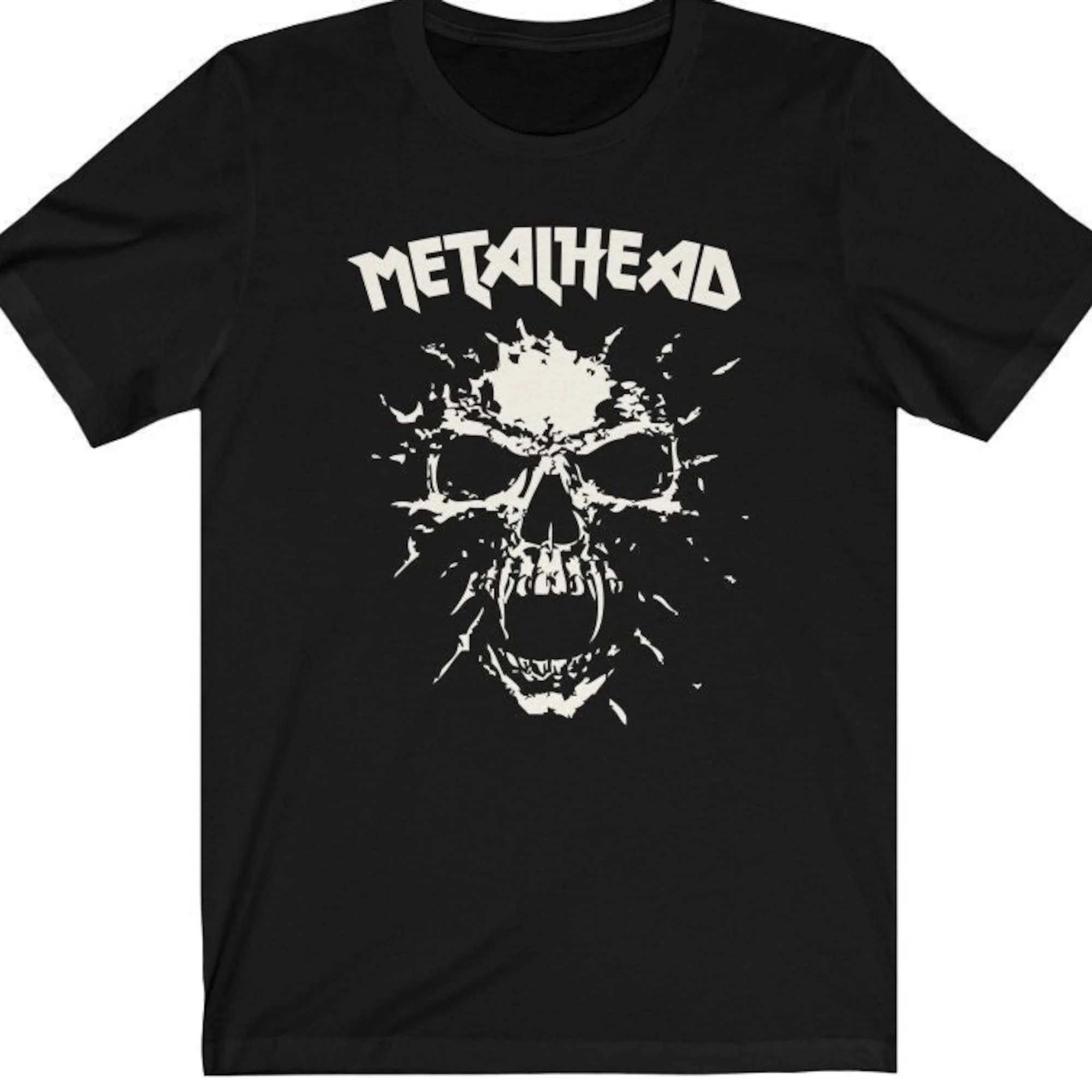 Metalhead Skull Metal T Shirt For