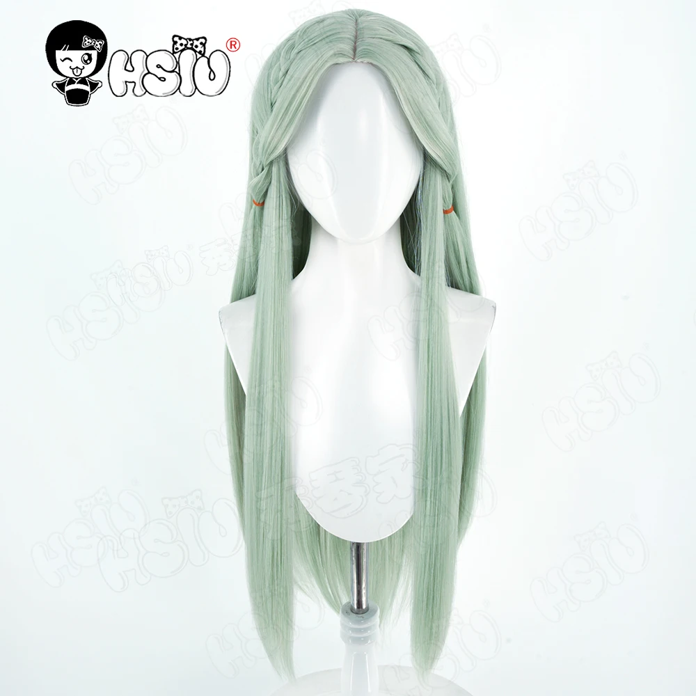 Lumuلا شعر مستعار تأثيري الألياف شعر مستعار اصطناعي 「HSIU」 80 سنتيمتر العشب الأخضر شعر مستعار طويل + غطاء شعر مستعار لعبة السلطانية تأثيري #4