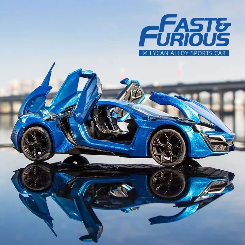 1:32 Lykan HyperSport The Fast and the Furious Supercar Alloy Car Diecasts Toy Vehicles Car Model Car Toys Collection Kids Gifts