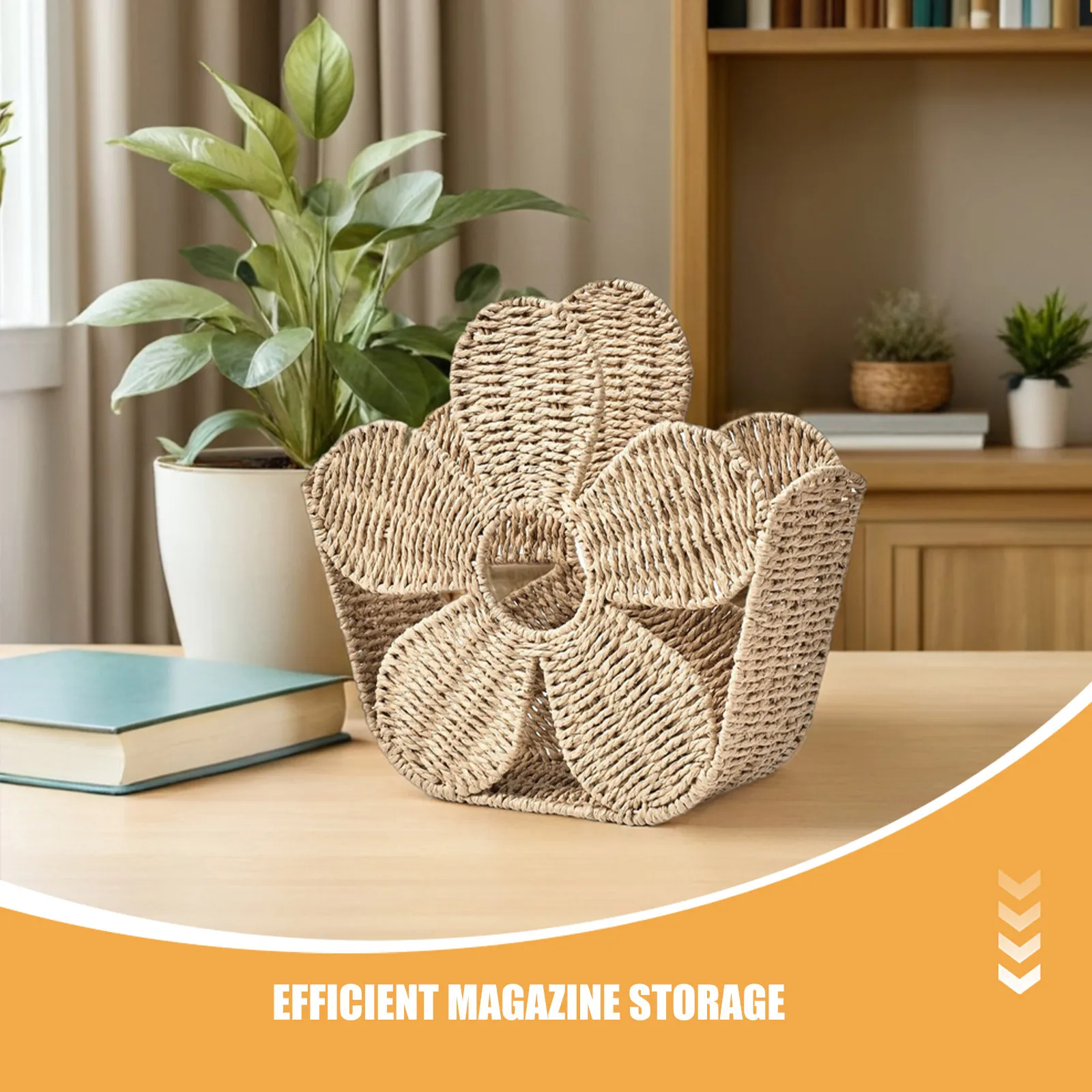 

Настольная корзина для хранения журналов, корзины-органайзеры в стиле бохо, подставка для файлов, сортировщик документов, декоративный держатель для ванной комнаты