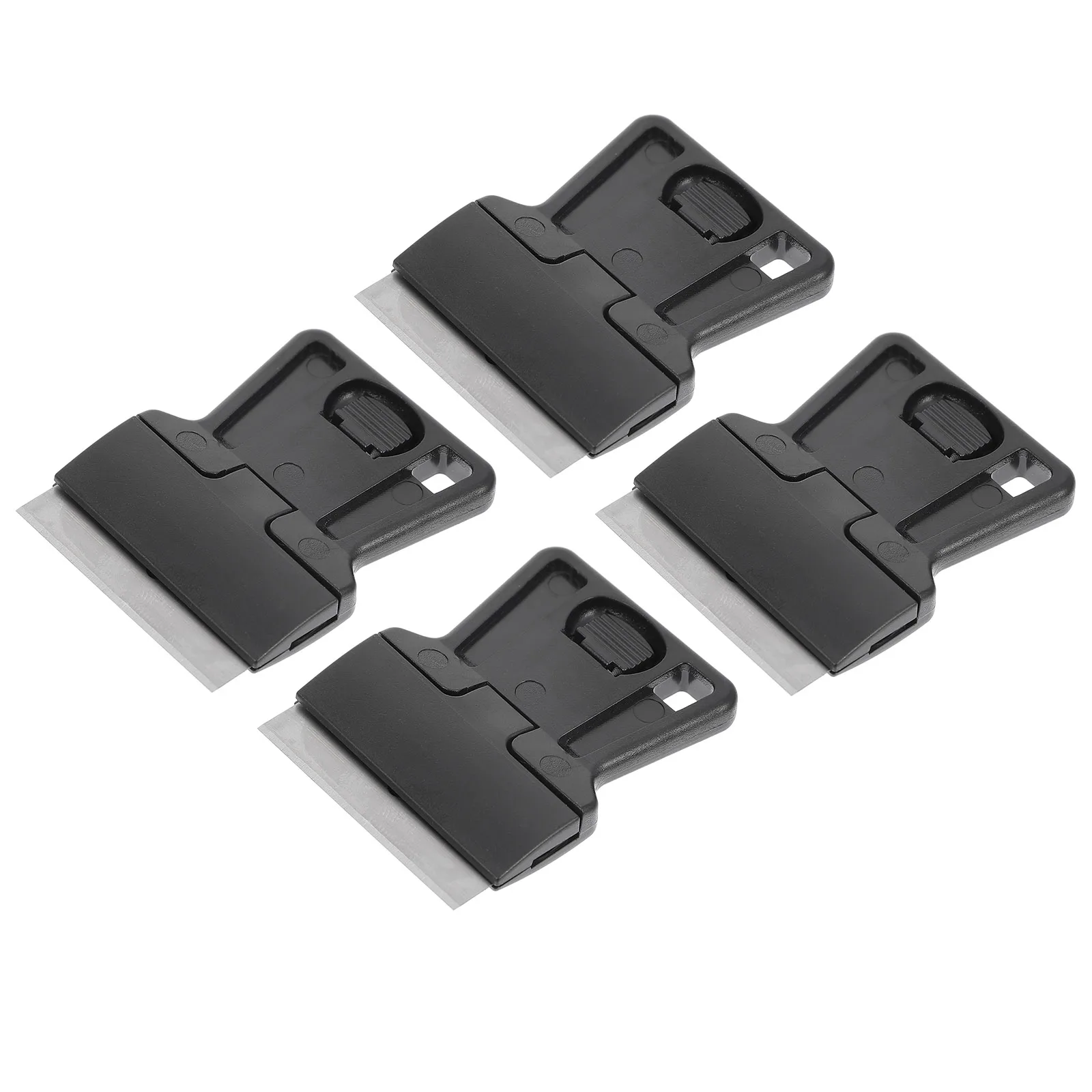 

4Pcs Ergonomic Cleaning Scraper Tool Decal Sticker Remover Razor Blades Window Cleaning Spatula