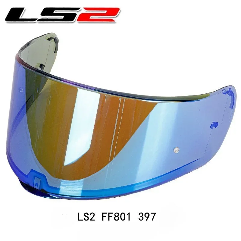 Qianbai Helm Glazen Motorhelm Vizier Voor Ls2 Ff801 Ff397 Face Guard Full Face Helm Lens, Nieuw, 1Pcs