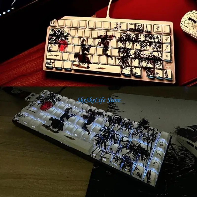 

E65e 130pcs keycap боковые припечатки для печати