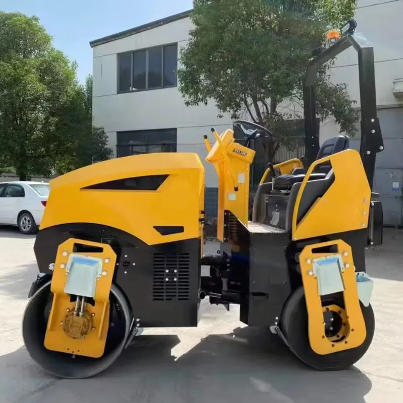 Construction 2ton 3ton Road Roller Machine Diesel Mini Compactor Road Roller Ride on Asphalt Road Roller with Rubber Tyre Price