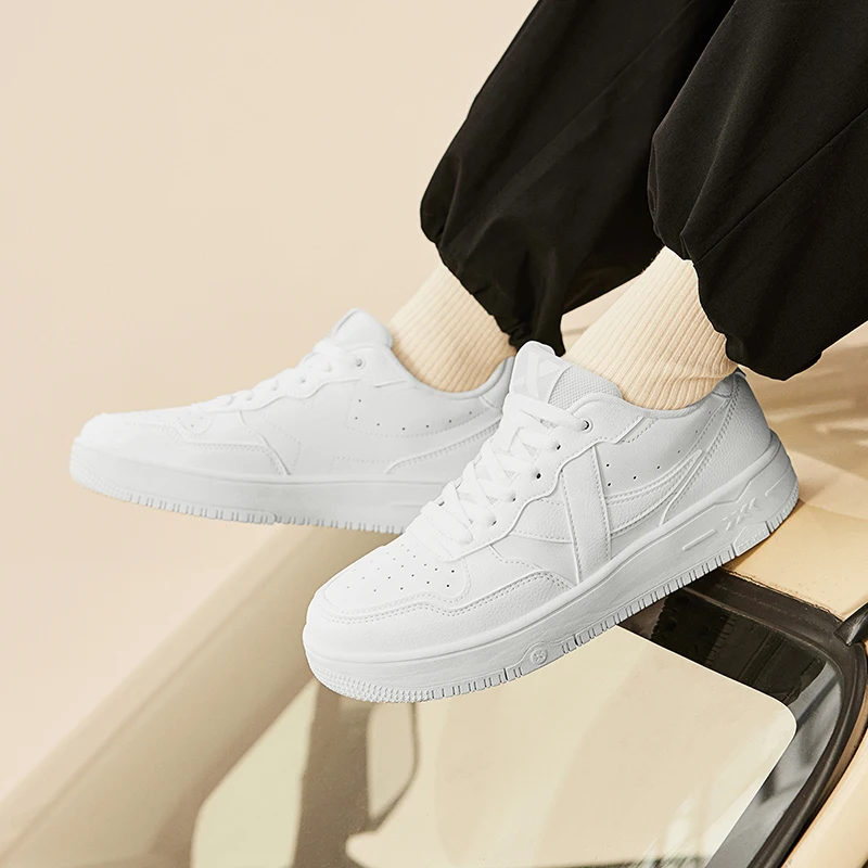 Xtep Alfalfa white 3.0 Skateboarding For Women 2024 Autumn Comfortable SkateShoes Durability Fashion Outdoor Shoes 876318310031