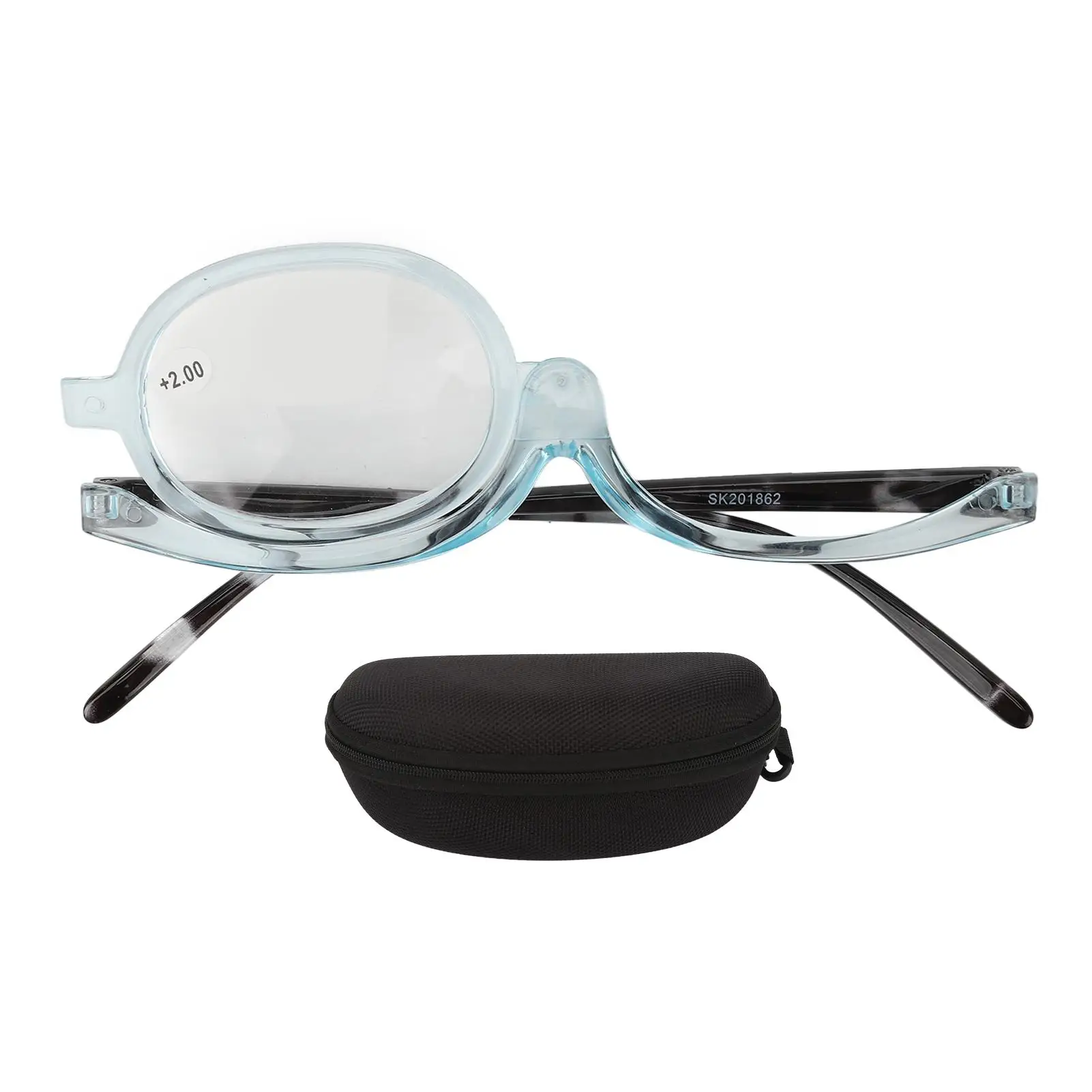 

Clear Blue Lightweight Spectacles for elderly Makeup Reading - Single Lens Magnifying Glasses