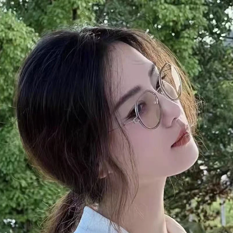 Ultralight Screwless Titanium Eyeglasses Men Women Retro Polygon Glasses Frame Myopia Prescription Optical Spectacles Frame