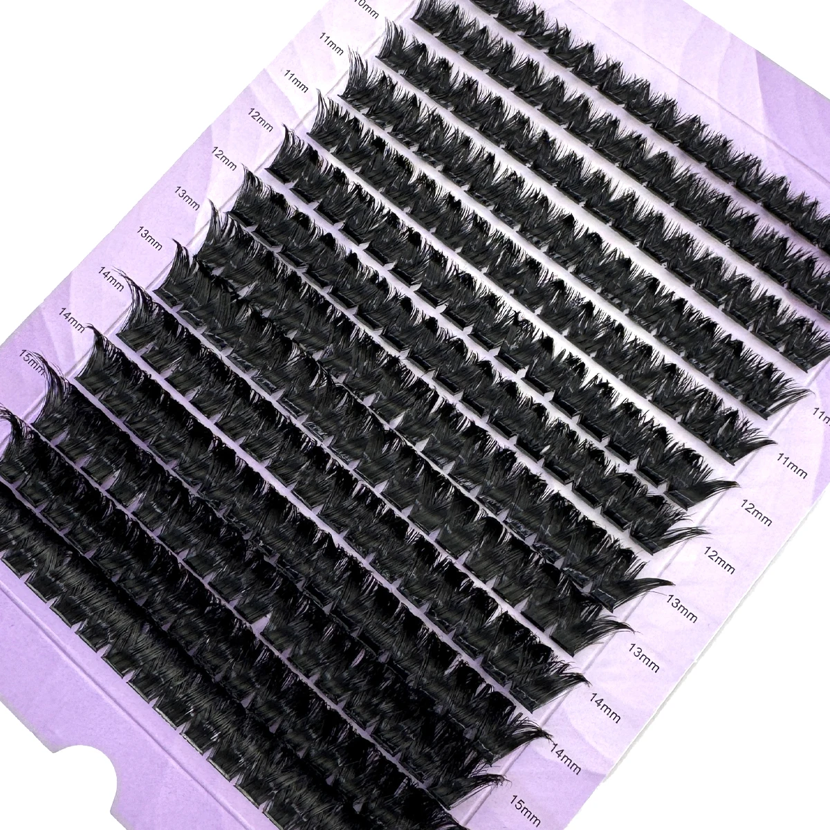 Purple Box 60D-160D Wimpernbüschel 9-16mm Mix Tray Wispy Einzelwimpernverlängerungen 14 Reihen DIY Nerz-Kunstwimpern Make-up – Detail 4