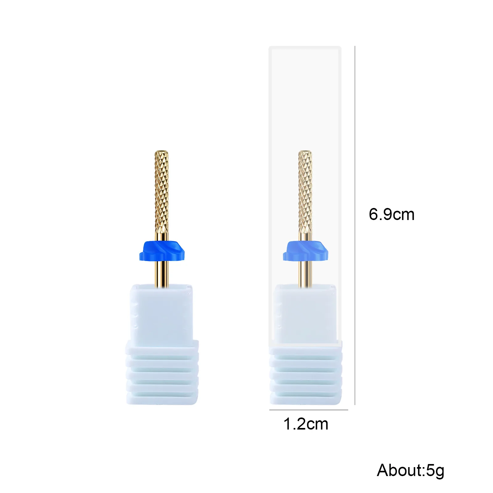 Professional Carbide Nail Drill Bits - 3/32" Tungsten Steel for Acrylic Gel & Natural Nails - Pedicure & Manicur Care Tools