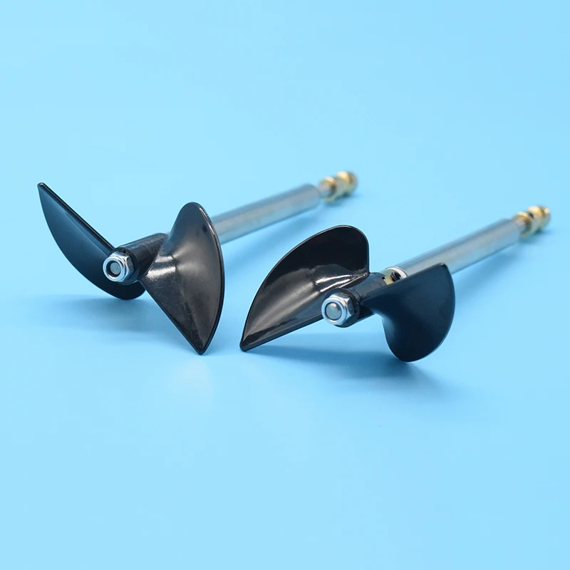 1 pair 5mm RC Boat Shaft Kit with 70mm Left and Right 2-blades propeller +Brass coupler For Rc Baits Fishing Boat Trawler Boat