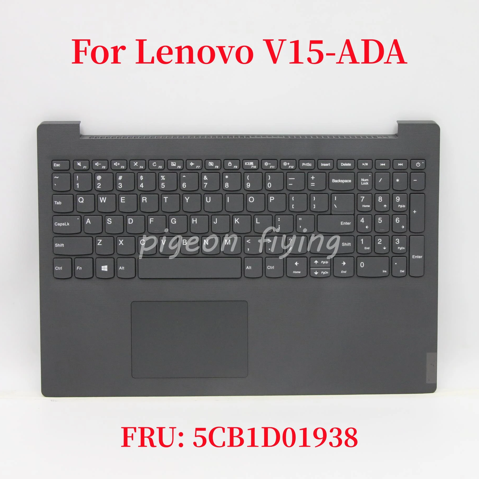 FRU: 5CB1D01938 For Lenovo V15-ADA Laptop Keyboard Iron Grey