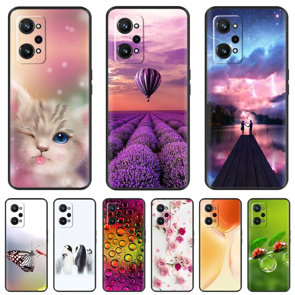 

For Realme GT Neo 3T Case Daisy Ginkgo Shockproof Soft Silicone TPU Phone Cover For Oppo Realme GTNeo 3T Case Capa Coque 6.62''