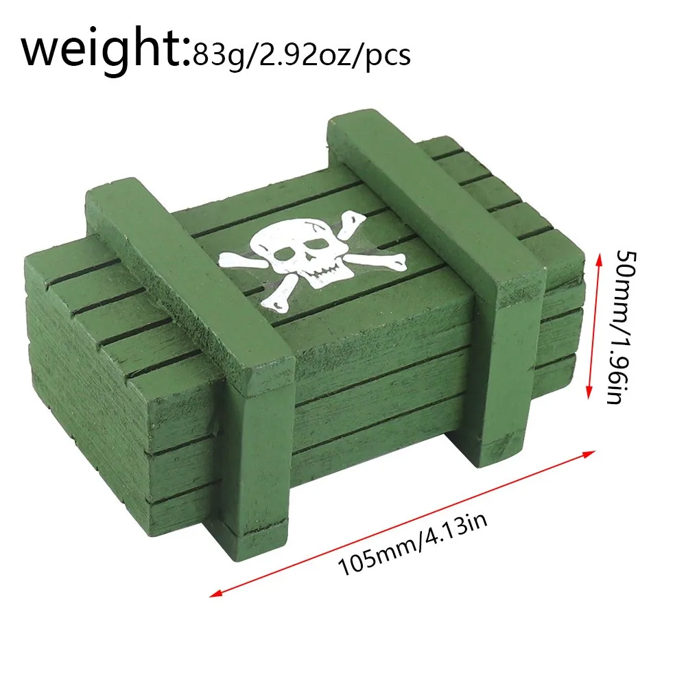 1/10 Decorative Accessories Axle Box Wooden Box for Axial Scx10 D90 Rgt Yikong Redcat Traxxas Trx4 Trx6 Rc Crawler Car Truck