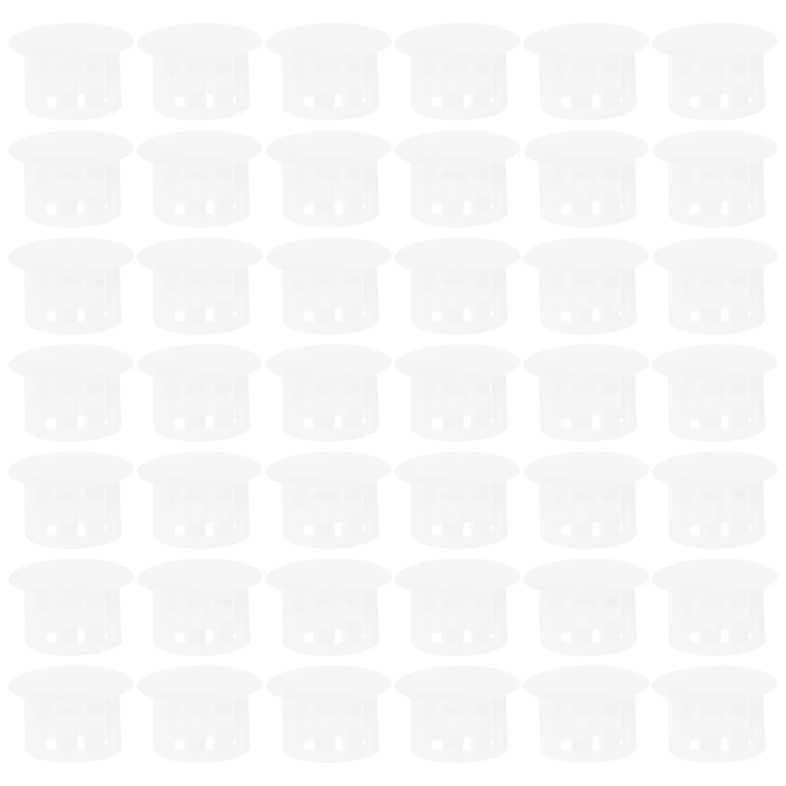 100 قطعة من البلاستيك الأبيض ثقب المسمار المقابس أغطية مستديرة لخزانة باب الأثاث قبعات نهاية بلاستيكية مزخرفة قبعات المسمار