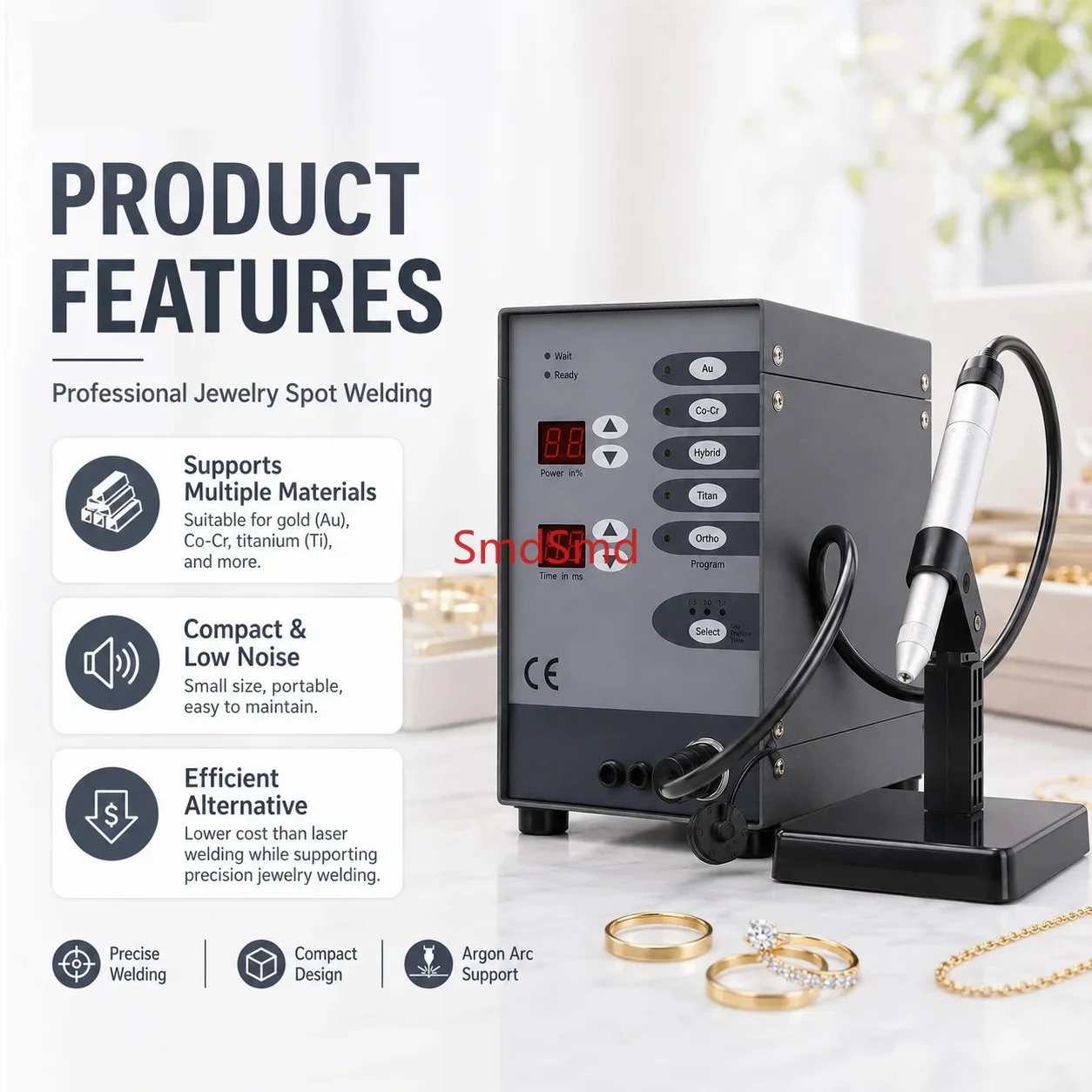 Pulse Arc Jewelry Spot Welder Automatic Argon Arc Welding Machine for Gold Silver Platinum Jewelry Repair