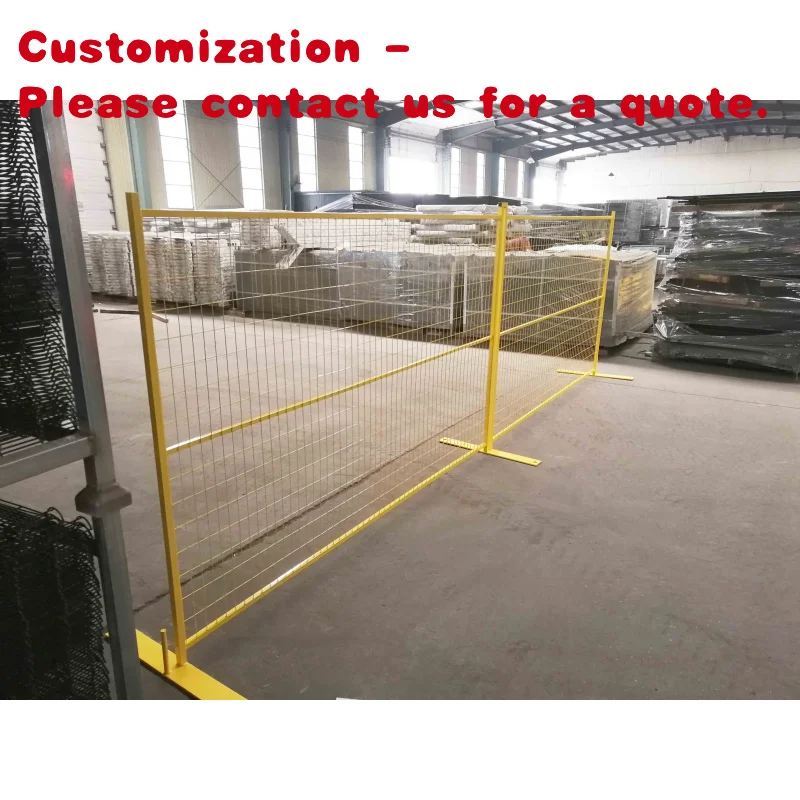 custom.Perimeter 2.1x 2.4m Powder Coated Welded Wire Mesh Canada Temp Fencing Event Temporary Fence Panels Canada