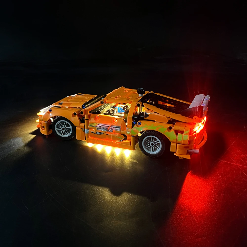 Kit de luz LED BYB para control remoto LEGO 42204 Fast & Furious Supra MK4 (no incluye el modelo)