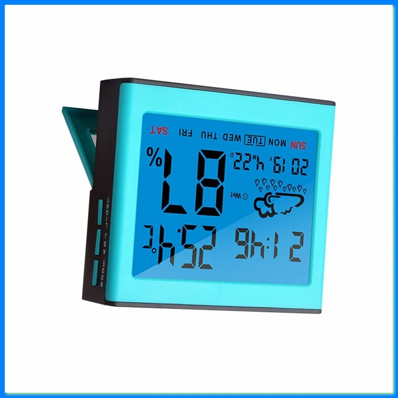 Alarm Clock Hygrometer Electronic Thermometer Home Decoration ABS Engineering Plastic Humidity Range 10-99 RH,B-A27R