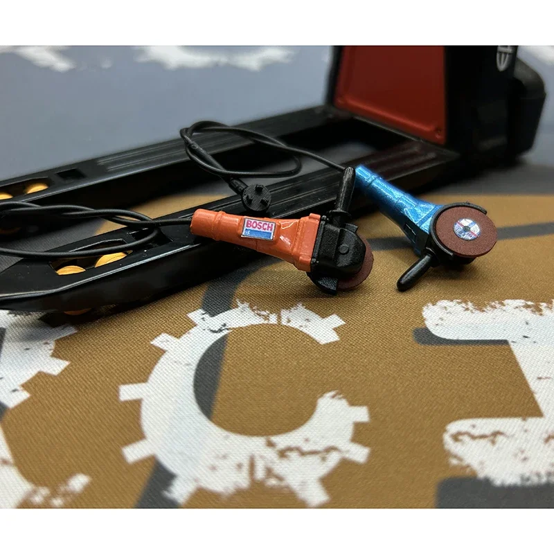 Simulation Mini Tool Angle Grinder Ornament for 1/10 RC Crawler Car Traxxas TRX4 Defender AXIAL SCX10 RC4WD D90 DIY Parts