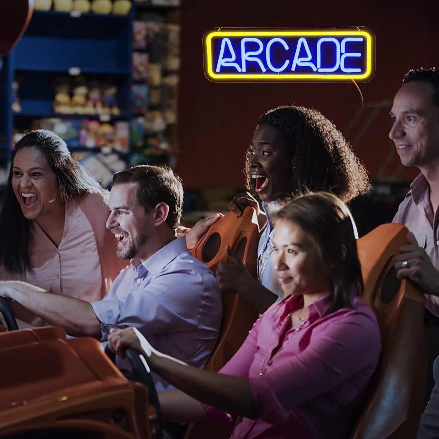 Arcade Neon Sign USB Dimmable LED Light For Game Room Man Cave Home Bar Retro Gaming Themed Wall Decoration Special Gifts