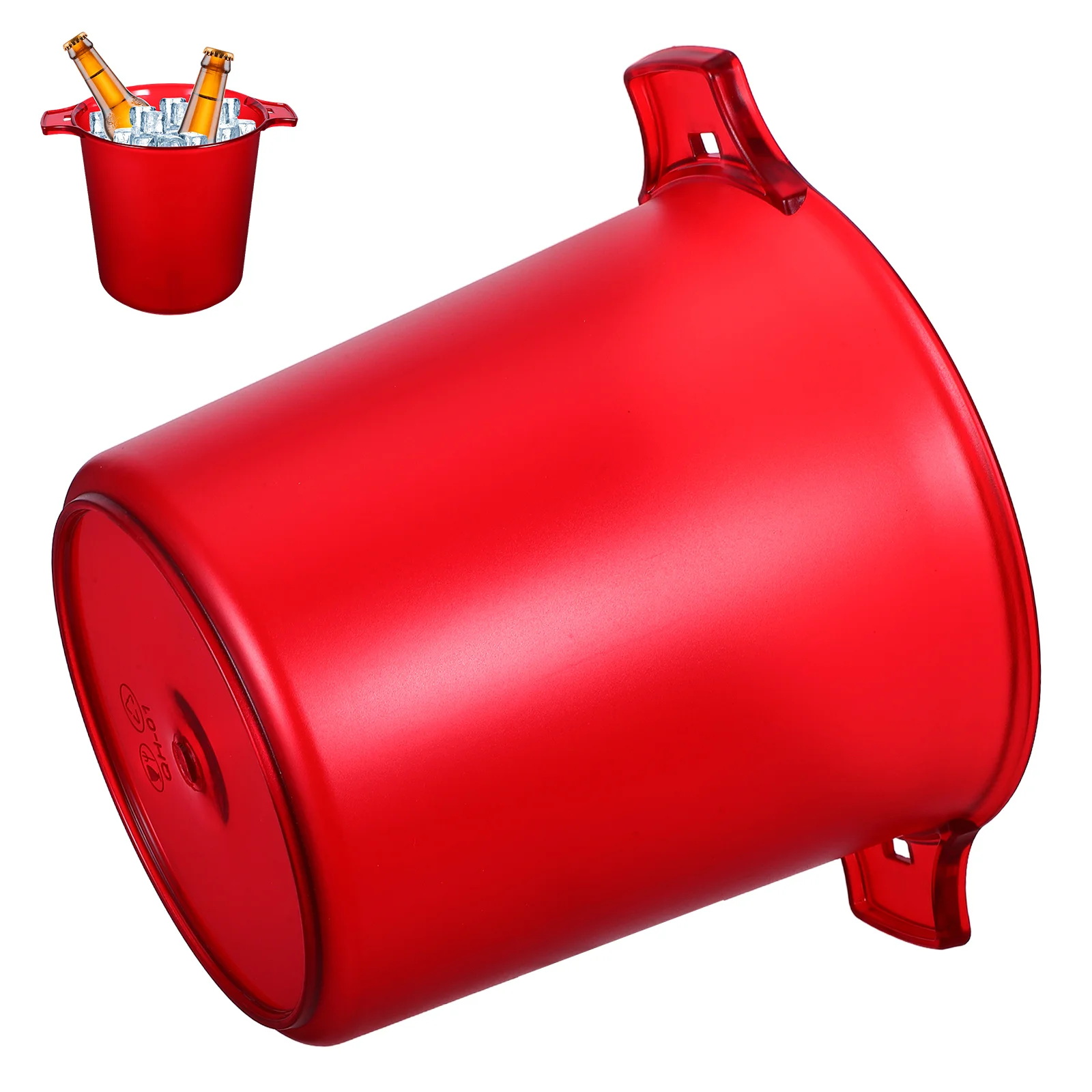 

8L Dual Handle Ice Bucket Large Capacity Frost Resistant Drink Chiller for Parties Weddings Bars Picnics Beverages Storage