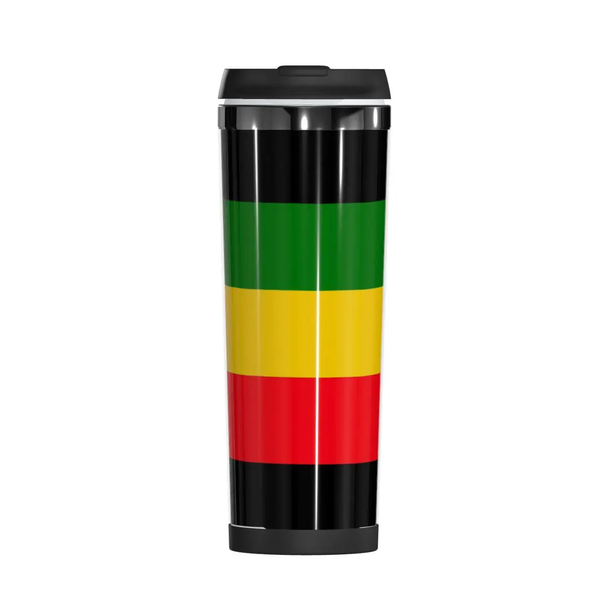 Green Yellow And Red Rasta Flag Double Insulated Water Cup Top Quality Thermos bottle Humor Graphic Heat Insulation milk cups