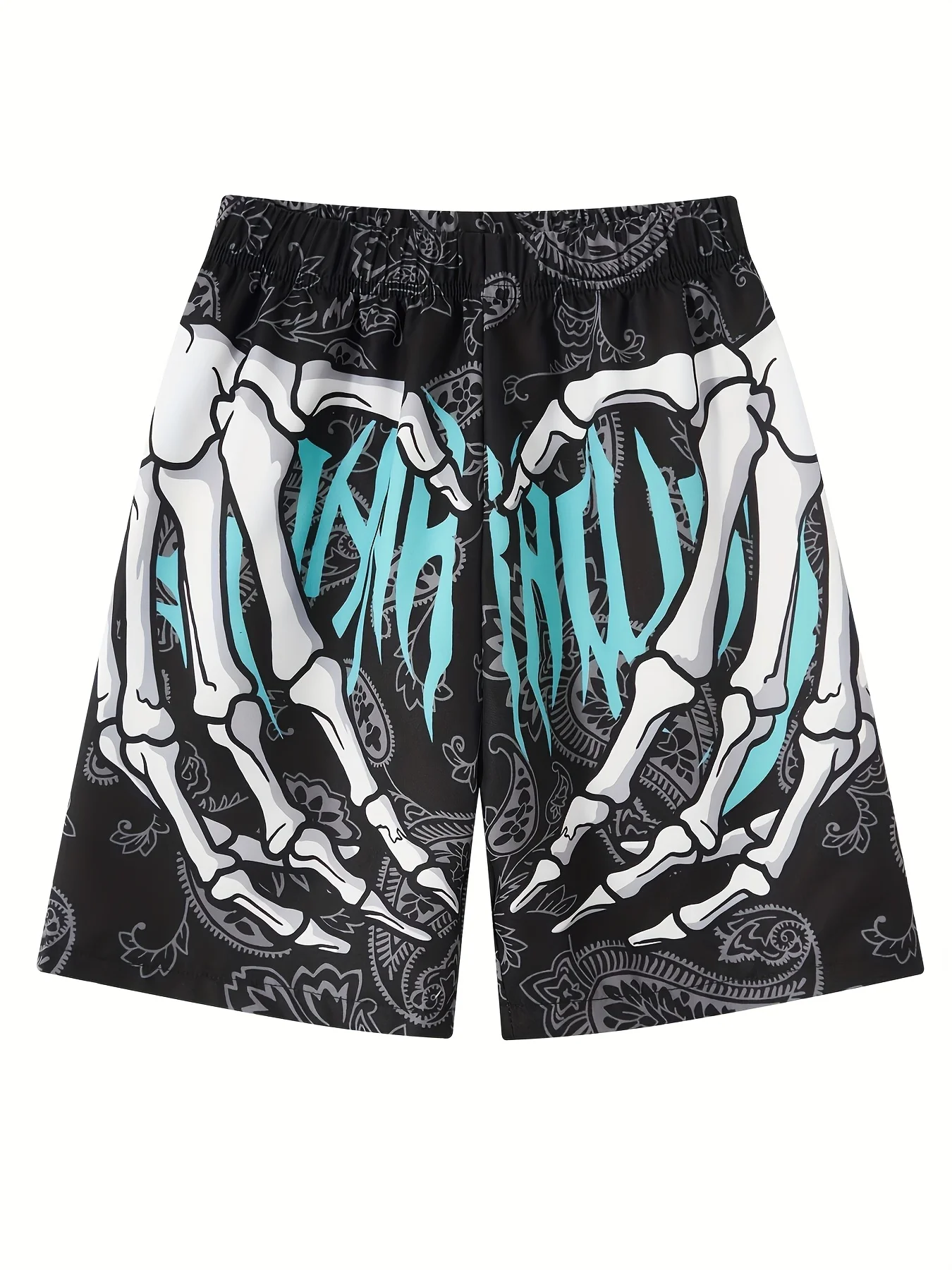 

The 2025 summer new men's shorts sports beach shorts handprint Y2K shorts for men