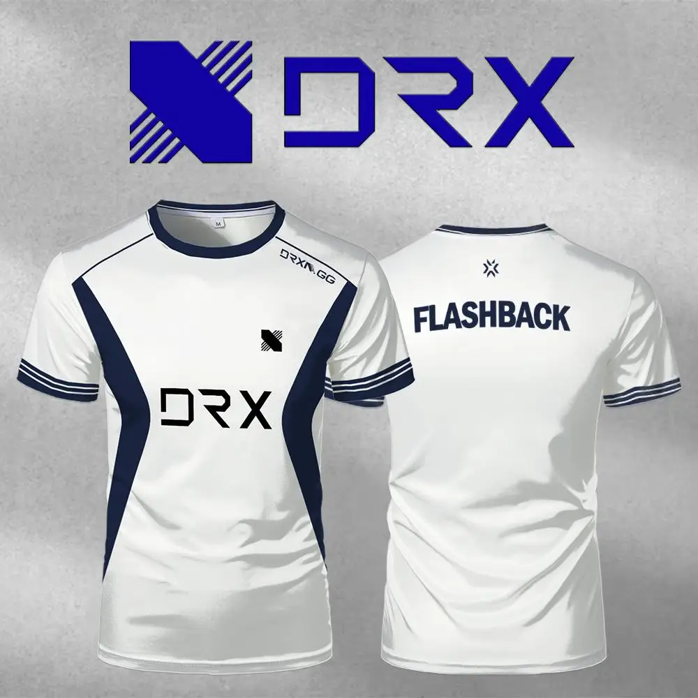 

25 S2 DRX Esports Team Uniforms Men's and Women's Customizable Short-Sleeve O-neck T-shirts Valorant Pro League Training Jersey