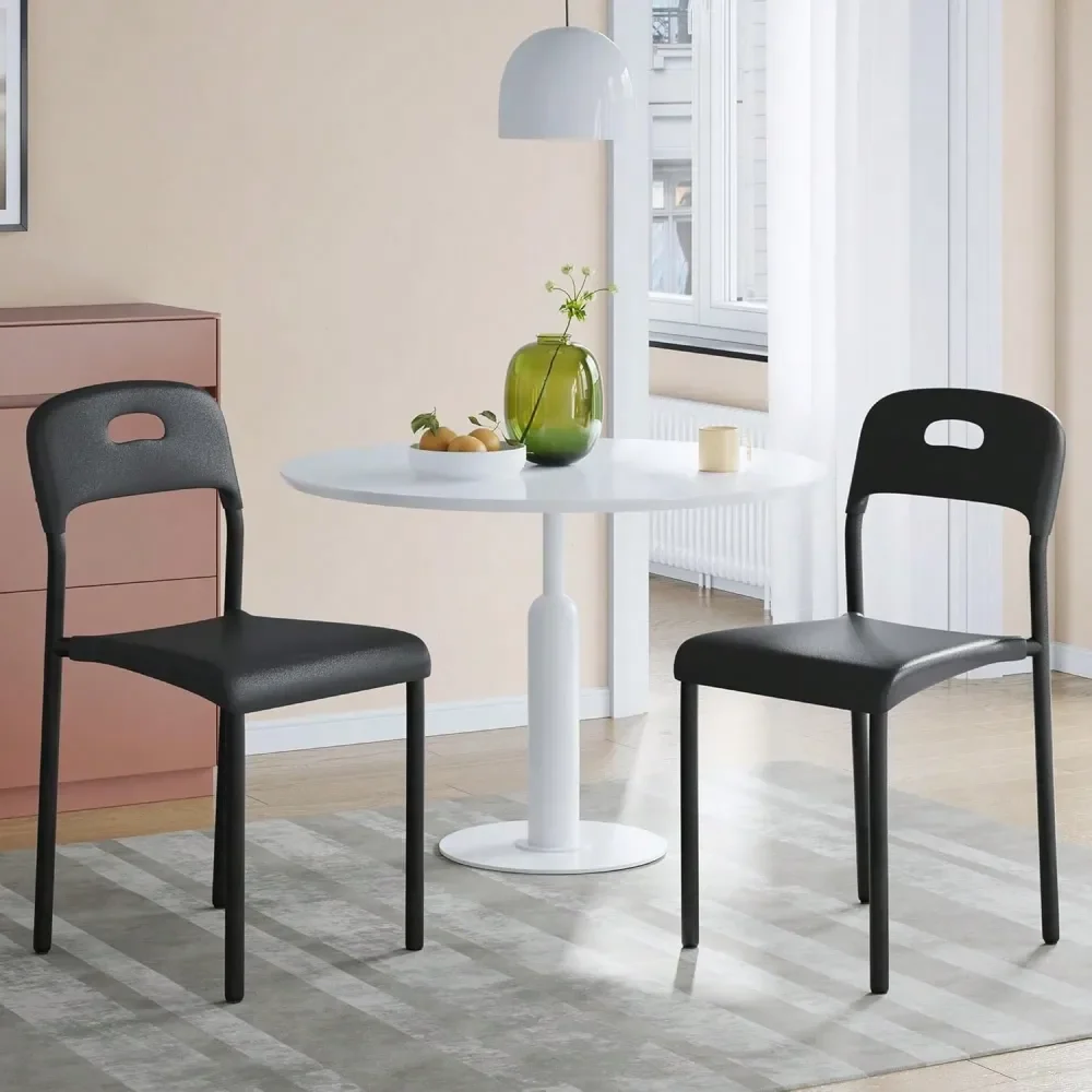 

Dining Chairs Industrial Stackable Plastic Dining Chair With Metal Leg For Indoor And Outdoor Cafes And Restaurants Quick Assem