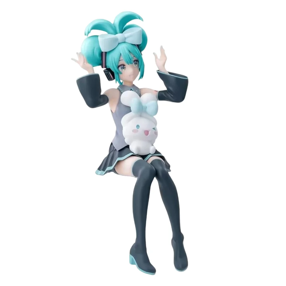21CM Hatsune Miku X Cinnamoroll Piapro Kat Oor Kawaii Anime Figuur Perifere Collectible PVC Action Figure Model Pop speelgoed Geschenken