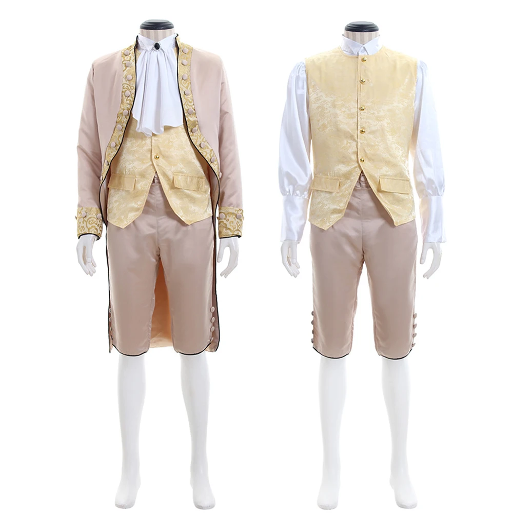 18th Century Victorian Bridegroom Wedding Gown Medieval Regency Renaissance Noble Court Gentleman Costume Rococo Men's Suits