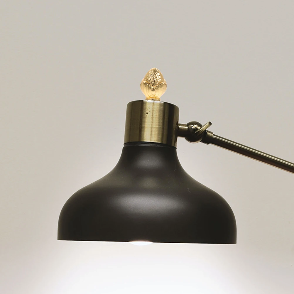 

8pcs Finial Caps Gold Knobs Decorative Lighting Zinc Alloy Solid Solid Lamp Finials Caps Lampshade Holder Accessories