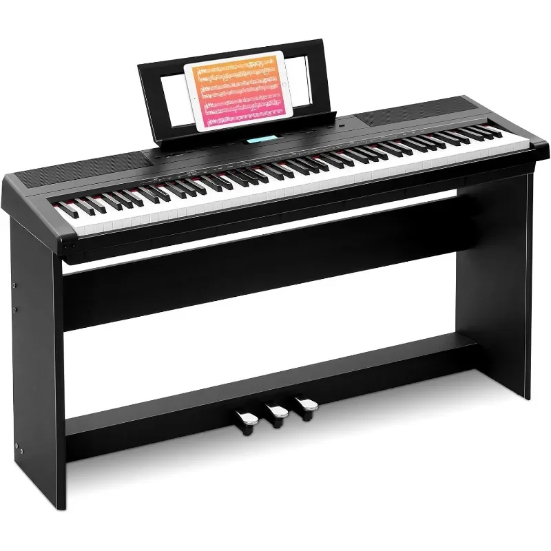 

Weighted Beginner Digital Piano, keyboard with Hammer Action,Pedal Demo,Stereo Speakers
