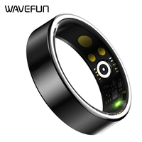 Wavefun 03 Smart Ring Health Tracker Rings Sleep Tracking Heart Rate US Size Waterproof Fitness Tracker with Charging Case