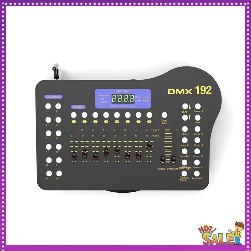 

AA87 1Pcs Wireless 192 Channels Console Stage Light Dmx Controller For Live Concerts KTV Djs Clubs UK Plug