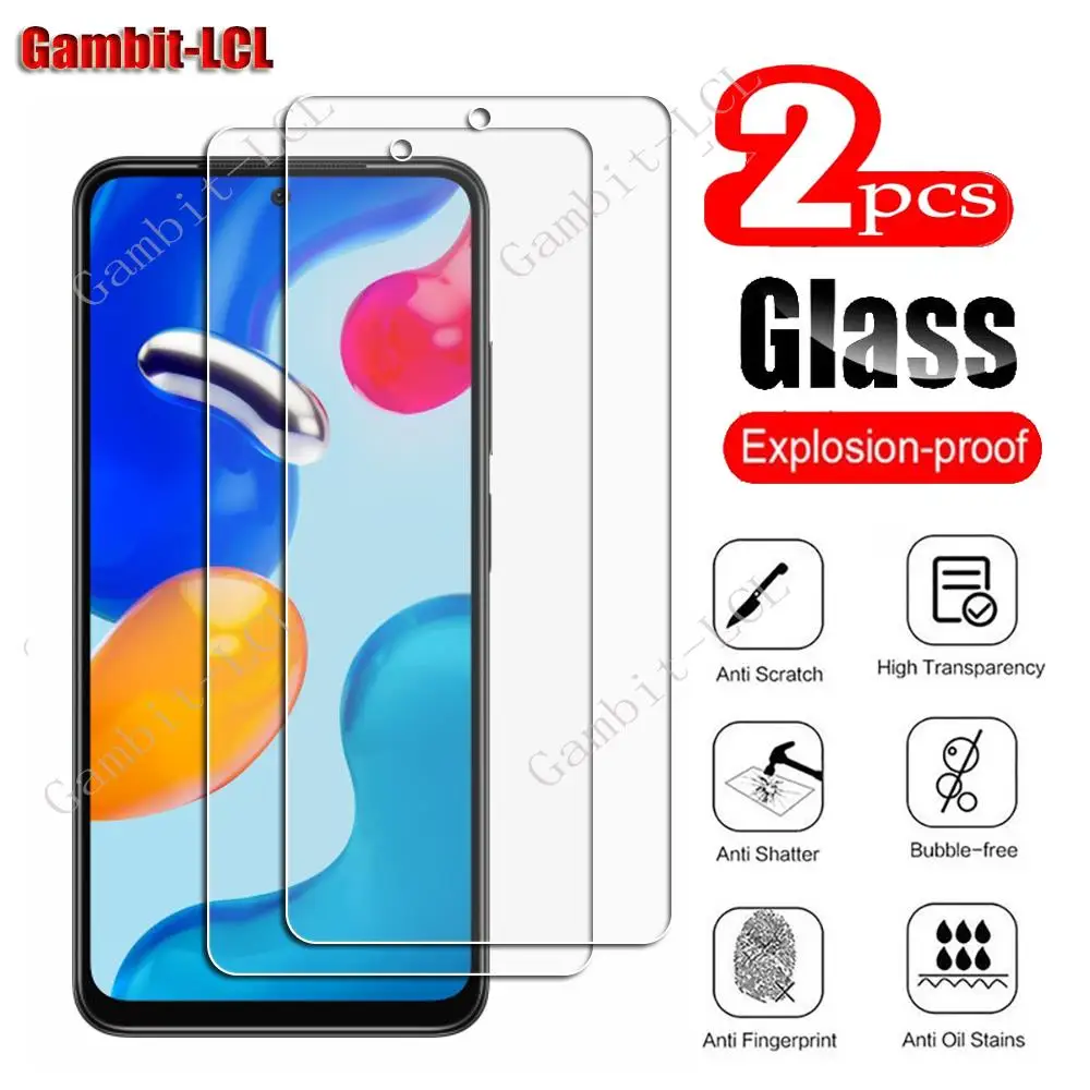 2Pcs Original Protection Tempered Glass For Xiaomi Redmi Note 11 4G Global  6.43