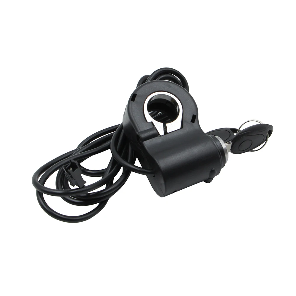 Electric Scooter 2 Wires Ignition Lock Key Switch 12V 24V 36V 48V 60V 72V Start Switch Universal Modified For 22mm Handlebar