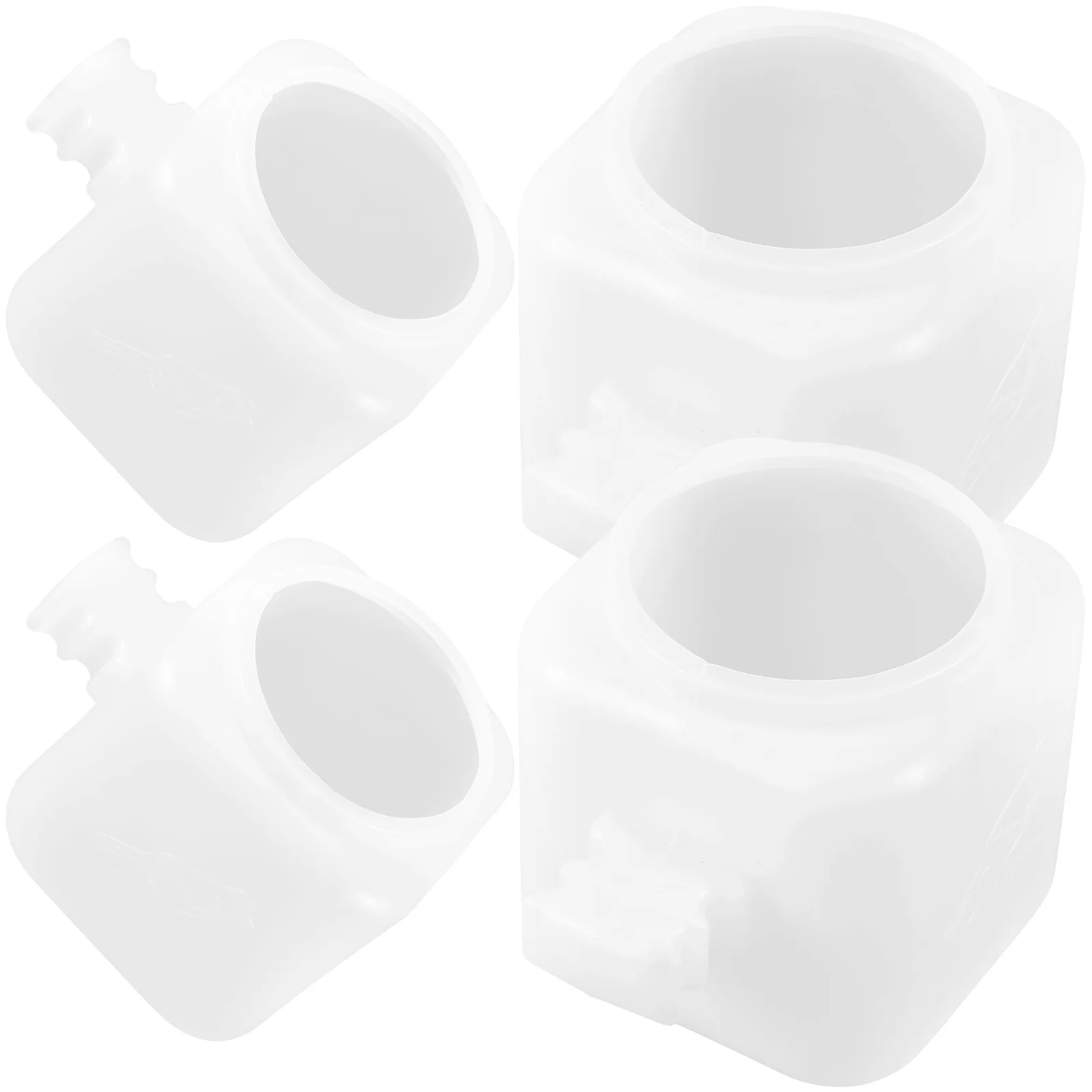 

4 Pcs Plastic Bird Water Cup Parrot Hanging Food Container Canary Cage Feeding Tray Creative Decorative Safe Hygienic