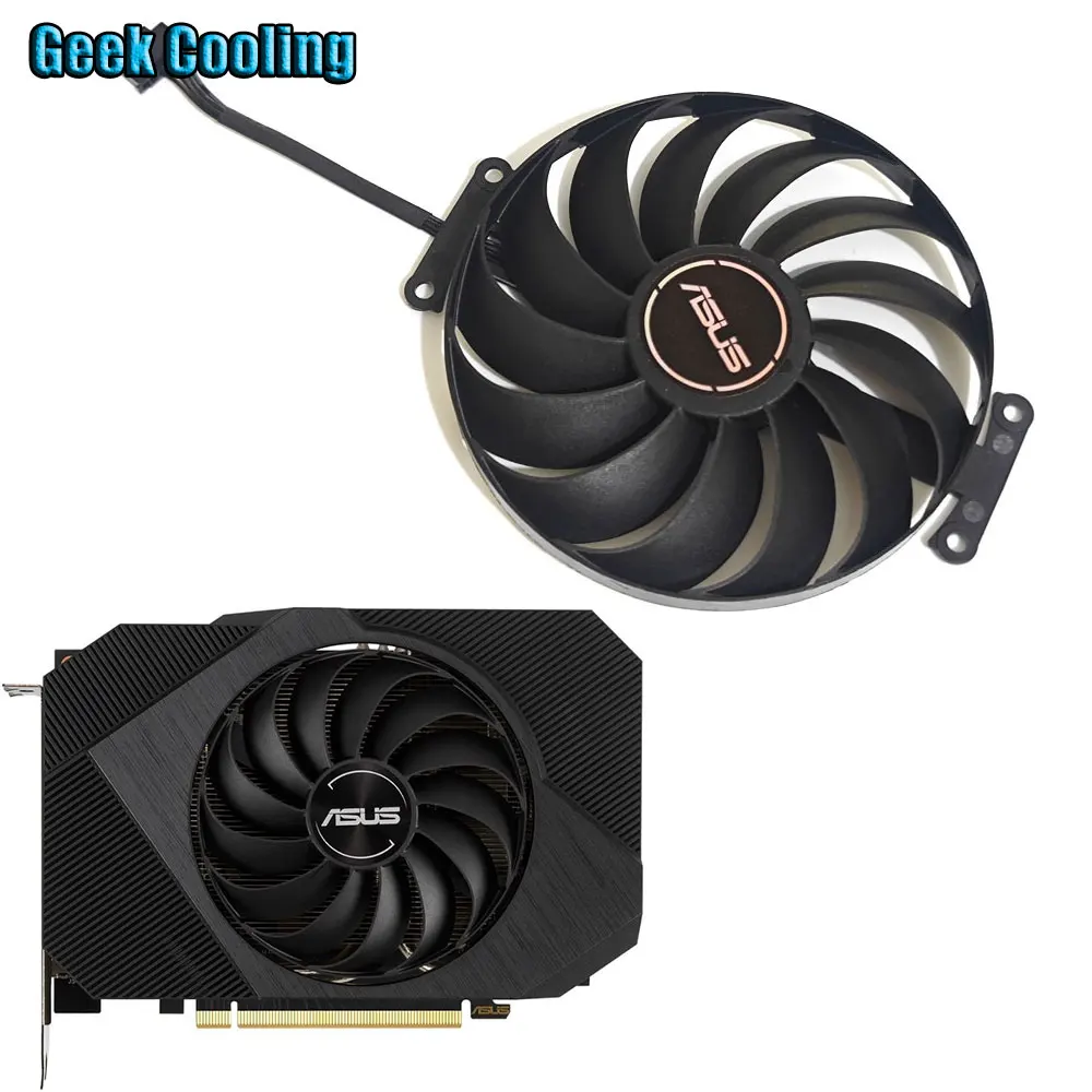 NOWY 95MM 6PIN CF1010U12D T 129215 BU FDC10U12D9-C Wentylator chłodzący kartę graficzną ， Dla ASUS RTX 3060 PHOENIX ， ASUS RTX 3050 PHOENIX