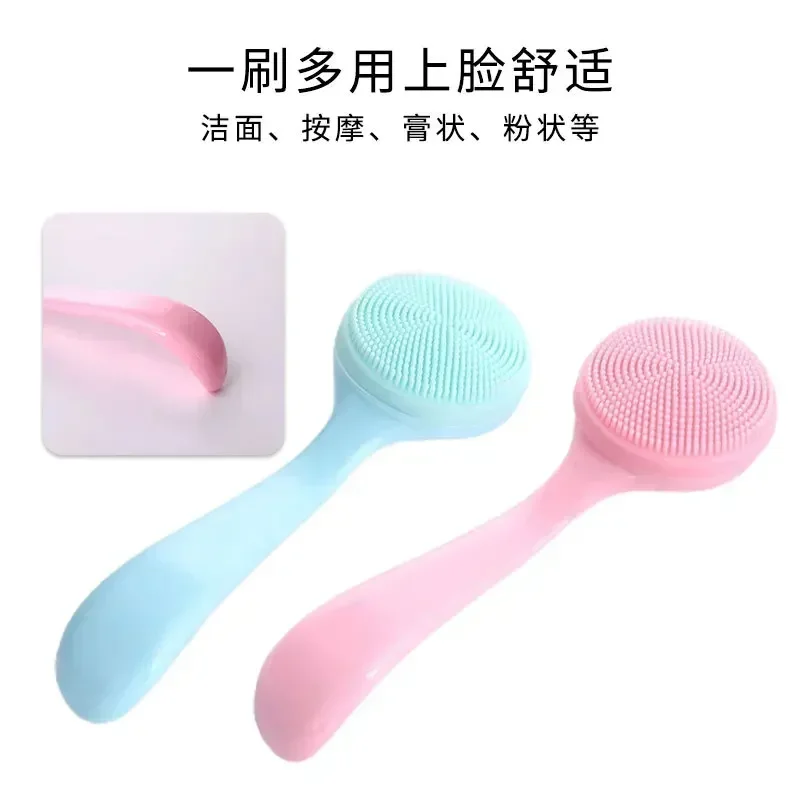 Soft Silicone Face Cleaning Brush Remove Makeup Blackhead Remover Portable Beauty Tools Facial Cleansing Brushes Beauty