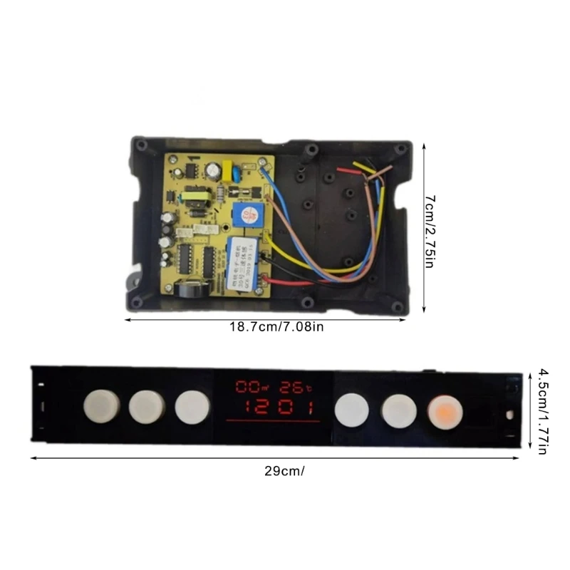 Efficient Hood Control Motherboard Circuit Board for Home Kitchen, 3 Speed Washing Functionality Easy Installation