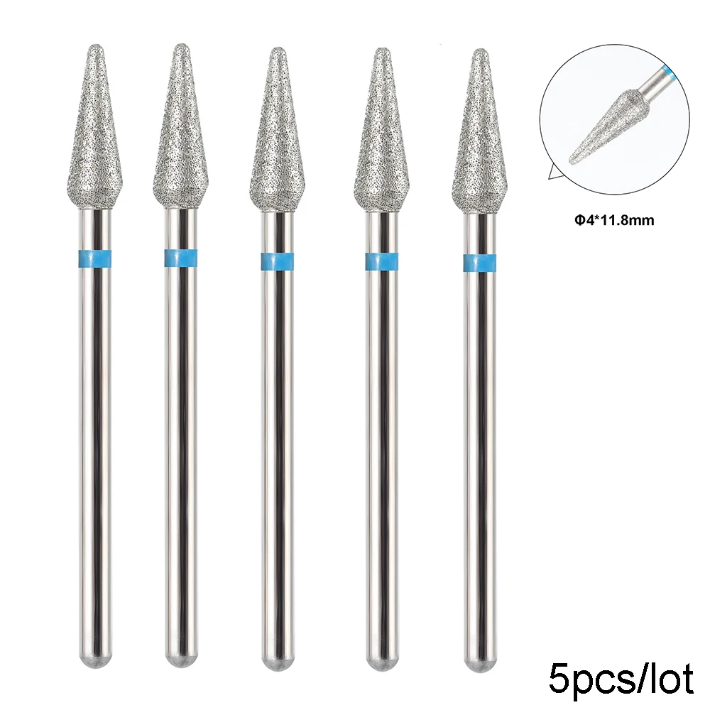 BNG 5PCS Fräser für Maniküre Diamant Nagelbohrer Set Fräsen Diamant Bit Fräser Nagelbits für Nagelbohrmaschine – Detail 6