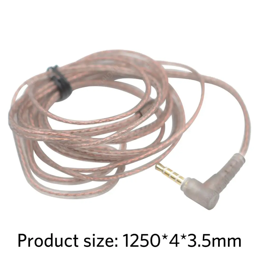 KZ ZS10 ZSN ZEX PRO In Ear Cable High-Purity Oxygen-Free Copper Twisted Earphone Cable 2pin Cable Silver Plated Cable for ZST