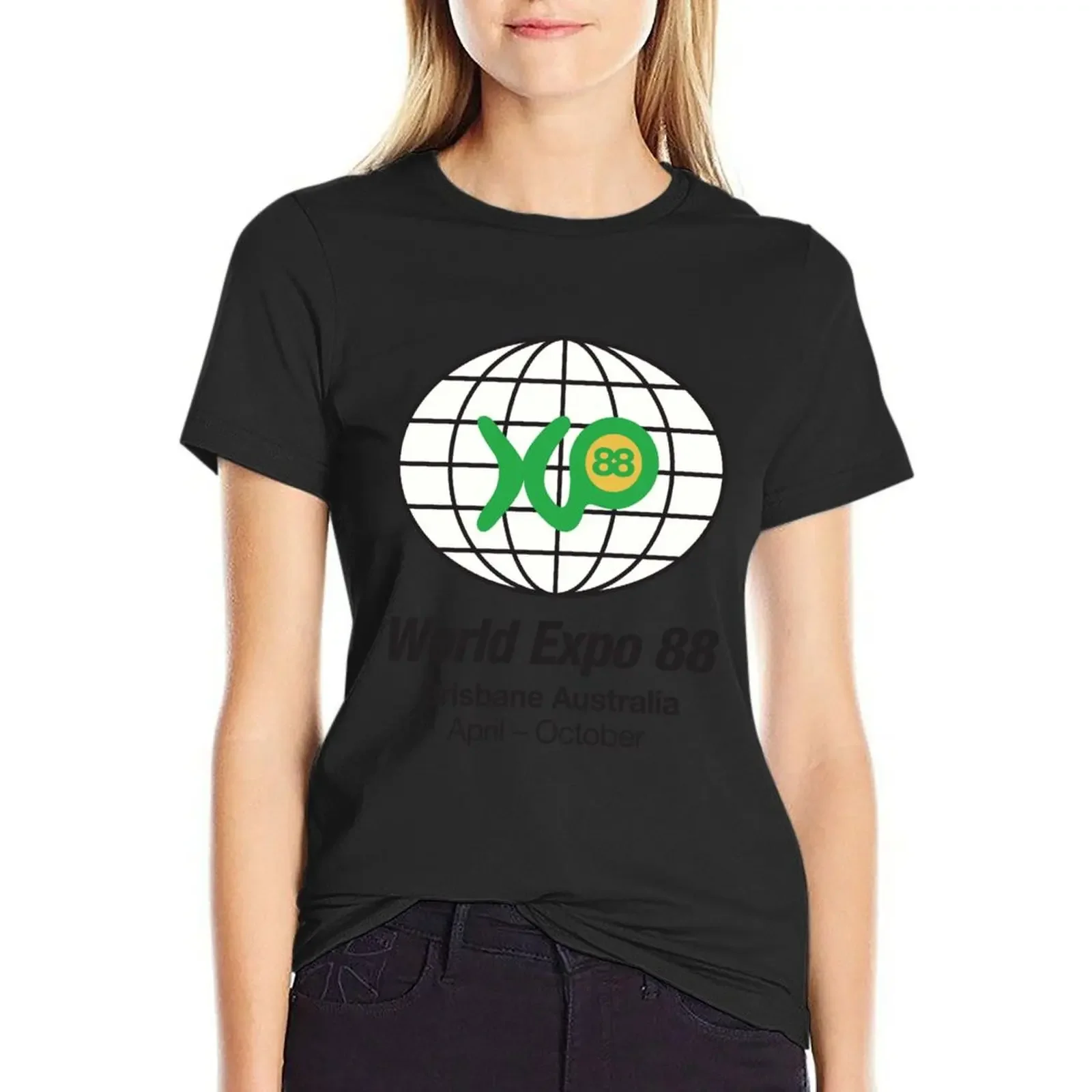 

Expo 88 T-Shirt korean fashion vintage clothes tops Aesthetic clothing Women's clothing