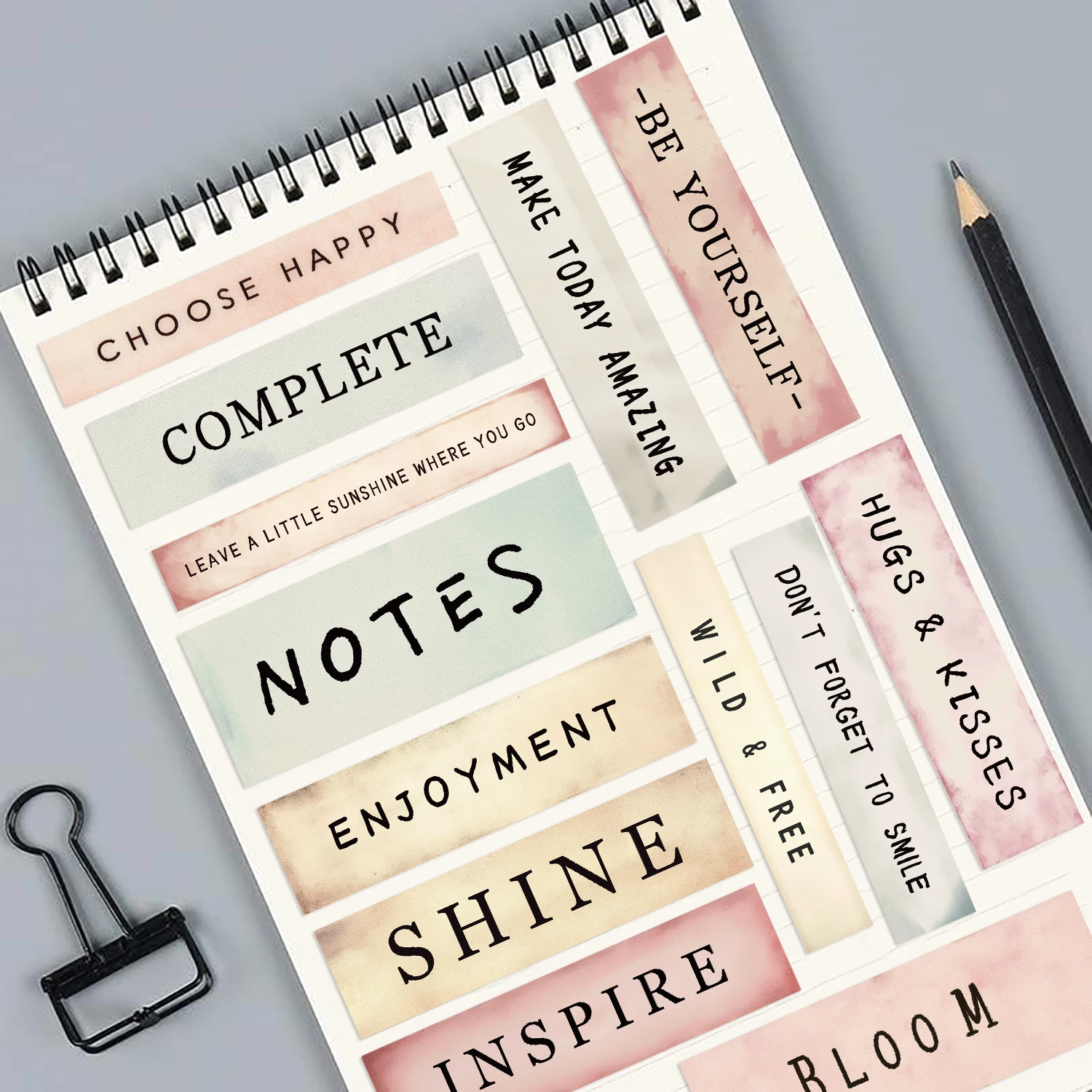 50pcs Vintage Label Vocabulary Stickers For Waterproof Stickers For Water Bottles, Skateboard, Guitar Helmet Laptop KID Gift