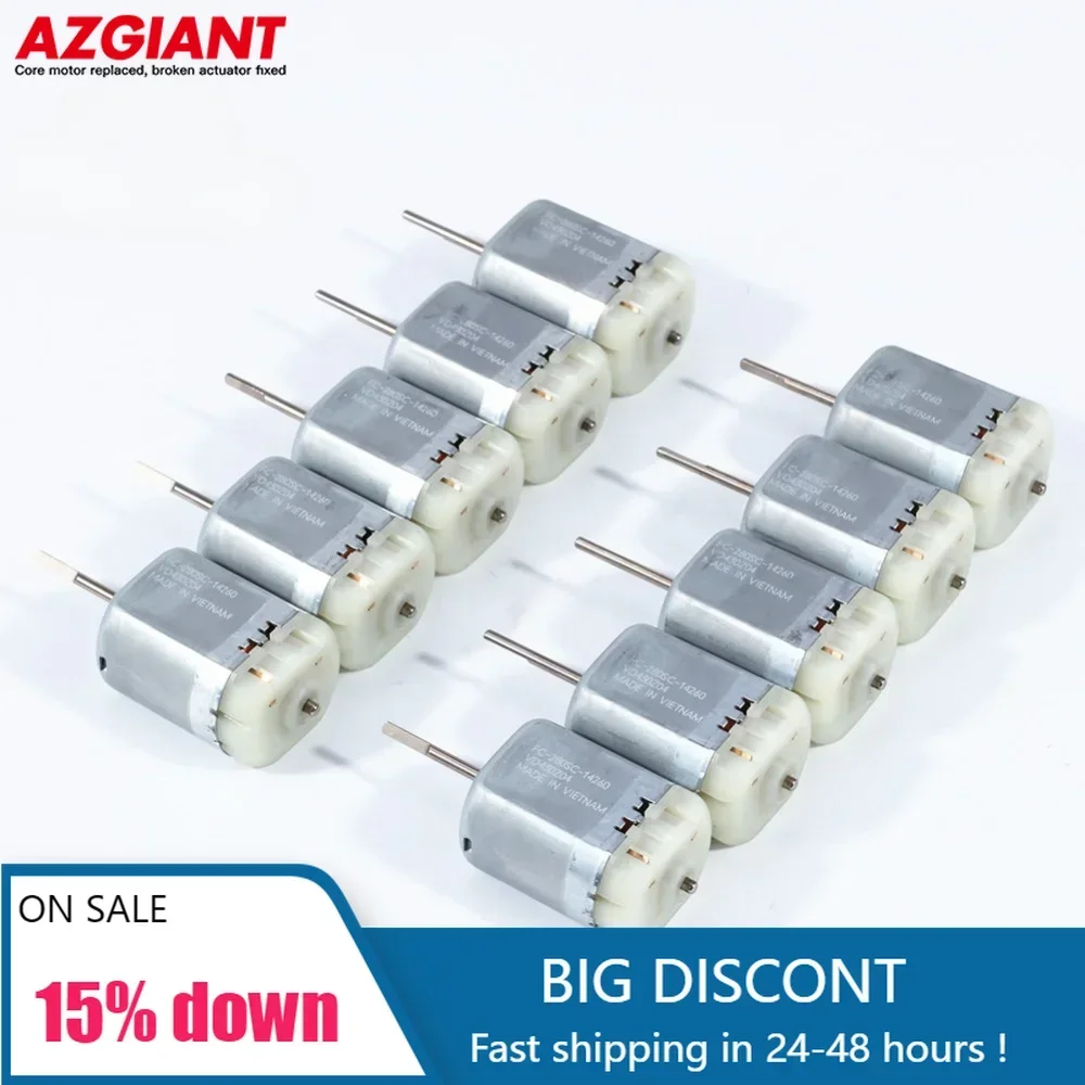 AZGIANT 12V DC Car Door Lock Motor FC-280SC 14260 Miniature Carbon Brush  6800rpm for Mabuchi D CUT Shaft