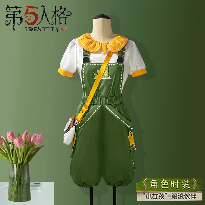 Game Identity V Cos survivors Gungun Cosplay Little painter Green Cute Backpack pants Women daily Outfit A