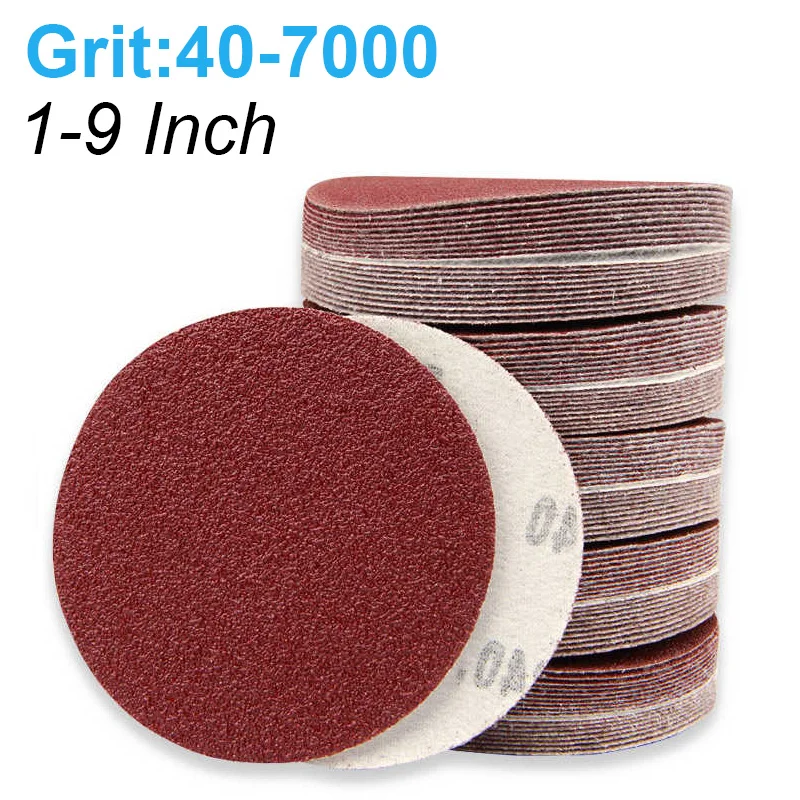 

25-228mm Sanding Paper Set 1/2/3/4/5/6/7/8/9 Inches 40-60-80-120-7000 Grid Metal Polished Woodworking Tools Dremel Accessories