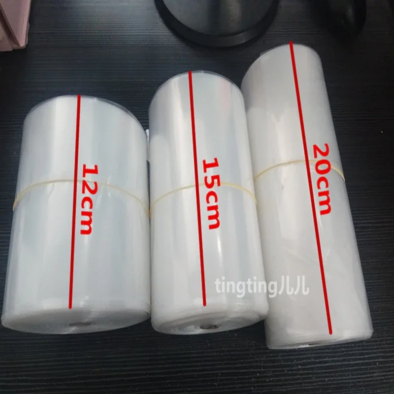 0.1mm Thick PE Cylinder Membrane  Air Supply Tube Calligraphy and Painting Transparent Plastic Plastic Bag Roll Pipe 1kg